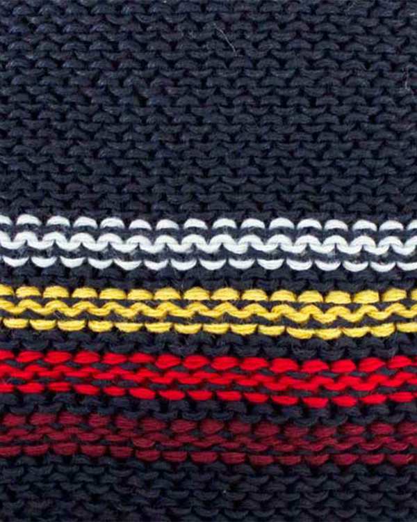 ست شال گردن و کلاه و دستکش بافت بچگانه سرمه ای تارتن Tartan طرح قلب - تصویر 4