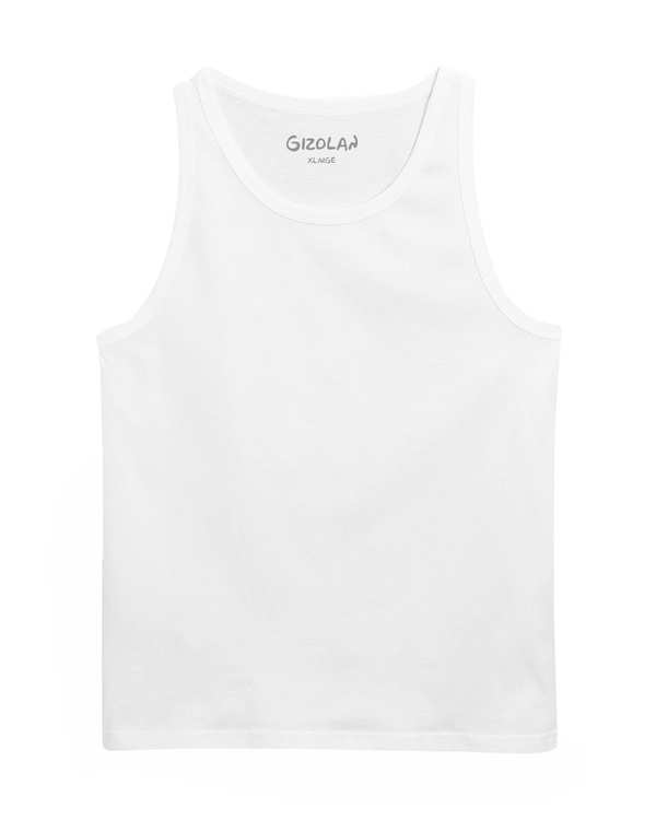 زیرپوش مردانه رکابی سفید گیزولان Gizolan