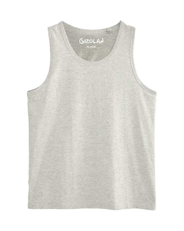 زیرپوش مردانه رکابی طوسی گیزولان Gizolan