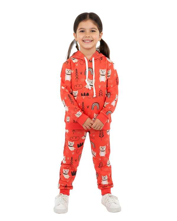 ست هودی و شلوار بچگانه گیزولان Gizolan مدل گربه