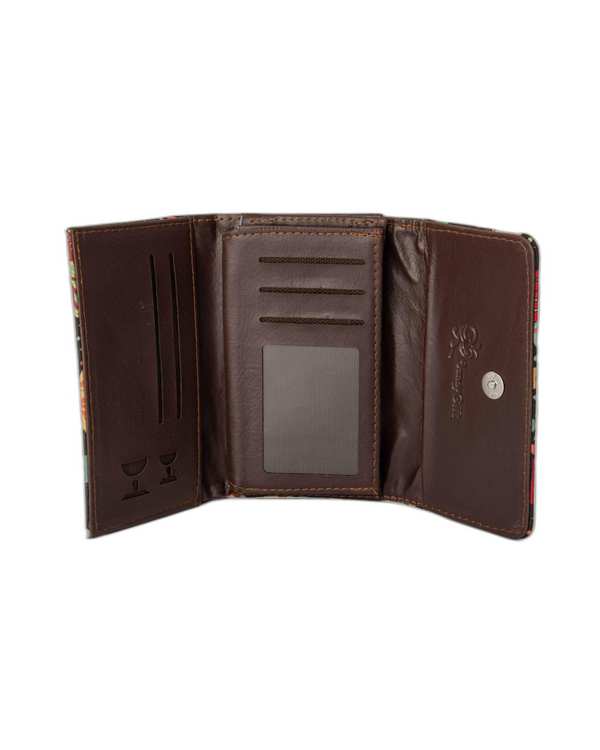 کیف پول مشکی وندی Vandy مدل شاپرک طرح خانه کد 1025 - تصویر 3