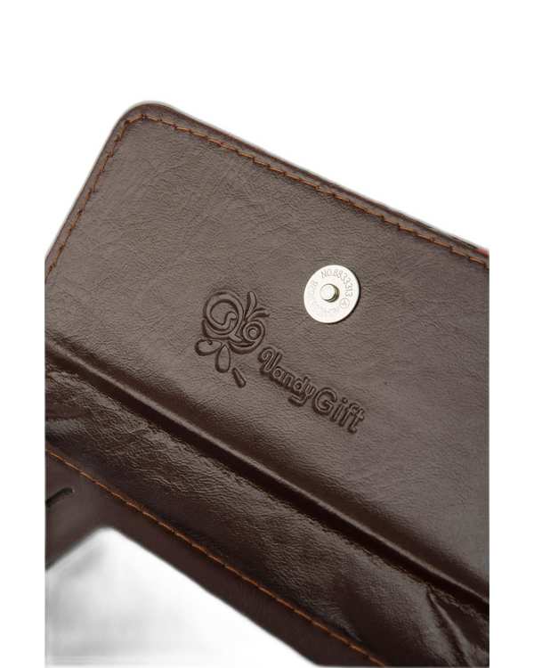 کیف پول مشکی وندی Vandy مدل شاپرک طرح خانه کد 1025 - تصویر 4