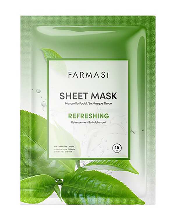 ماسک صورت نقابی طراوت بخش فارماسی Farmasi حاوی عصاره چای سبز کد 1001118
