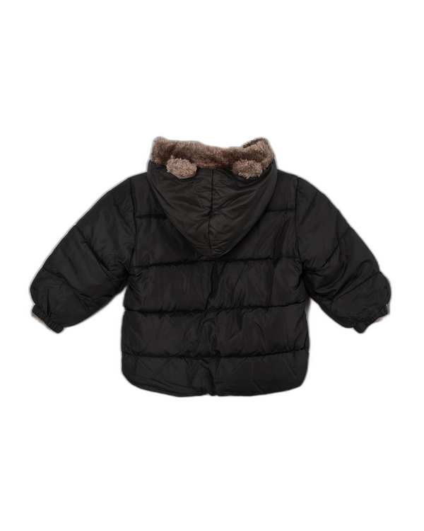 کاپشن بچگانه دو رو کلاهدار مشکی مارکا کیدز Marka Kids - تصویر 4