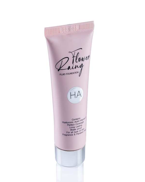 کرم پودر رینی فلاور Rainy Flower حاوی هیالورونیک اسید کد HA02 حجم 30ml - تصویر 2