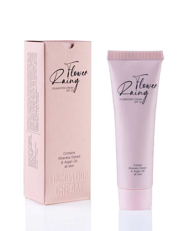 کرم پودر 4 در 1 با SPF30 رینی فلاور Rainy Flower حاوی روغن آرگان و آلوئه ورا کد C02 حجم 30ml - تصویر 2