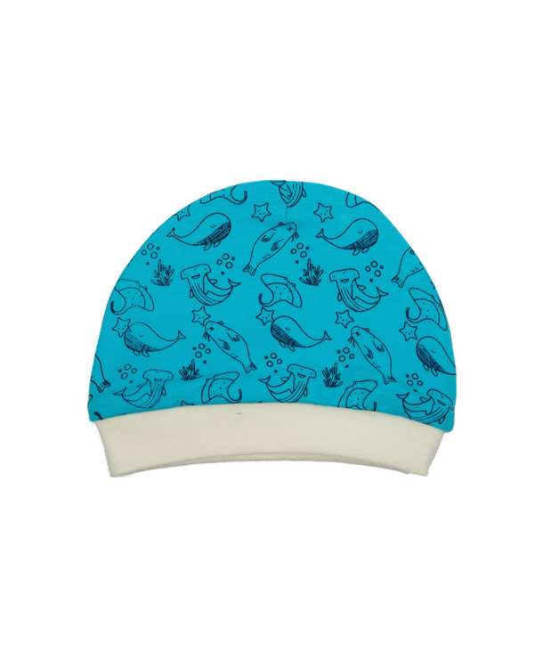 کلاه نوزادی آبی روکو Roko مدل Sea 
