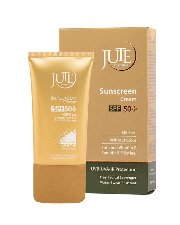 کرم ضد آفتاب بی رنگ SPF50 ژوت Jute مناسب انواع پوست 40ml