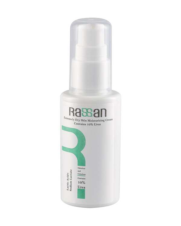 کرم مرطوب کننده بسیار قوی راسن Rassan حاوی اوره 10% حجم 50ml