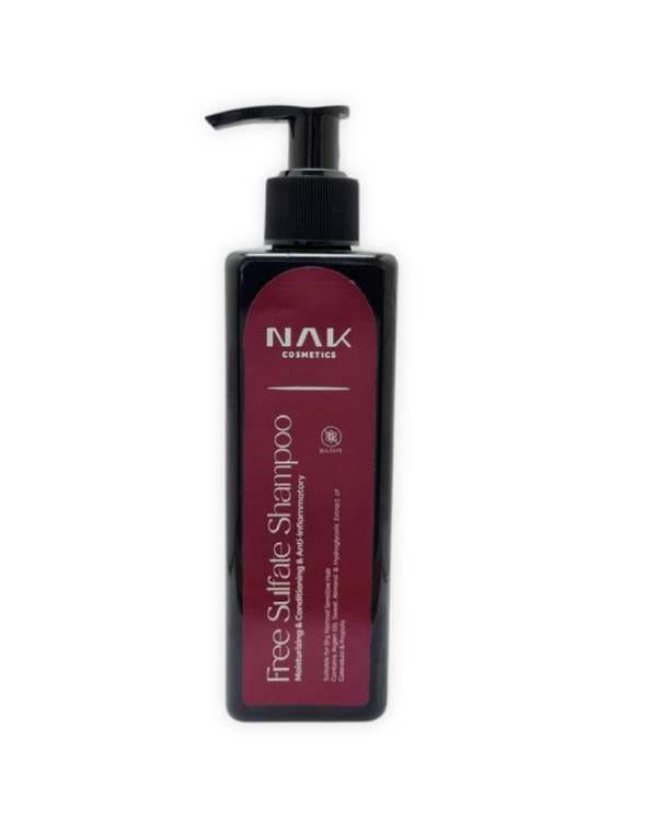 شامپو مو فری سولفات کراتینه ناک Nak مناسب موهای خشک و نرمال 250ml