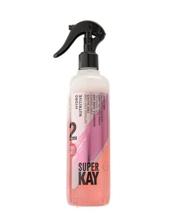 اسپری دو فاز نرم کننده مو سوپر کی Super Kay حجم 400ml