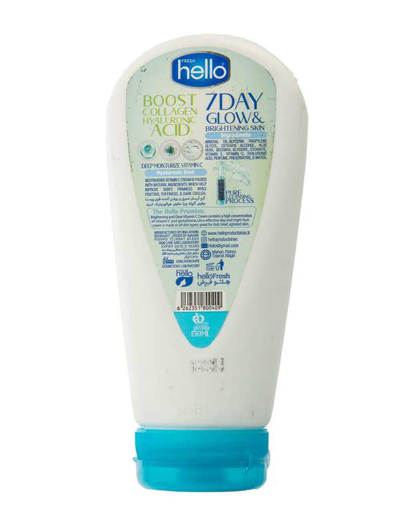 کرم آبرسان عمیق و روشن کننده قوی پوست هلو فرش Hello Fresh حجم 150ml - تصویر 2
