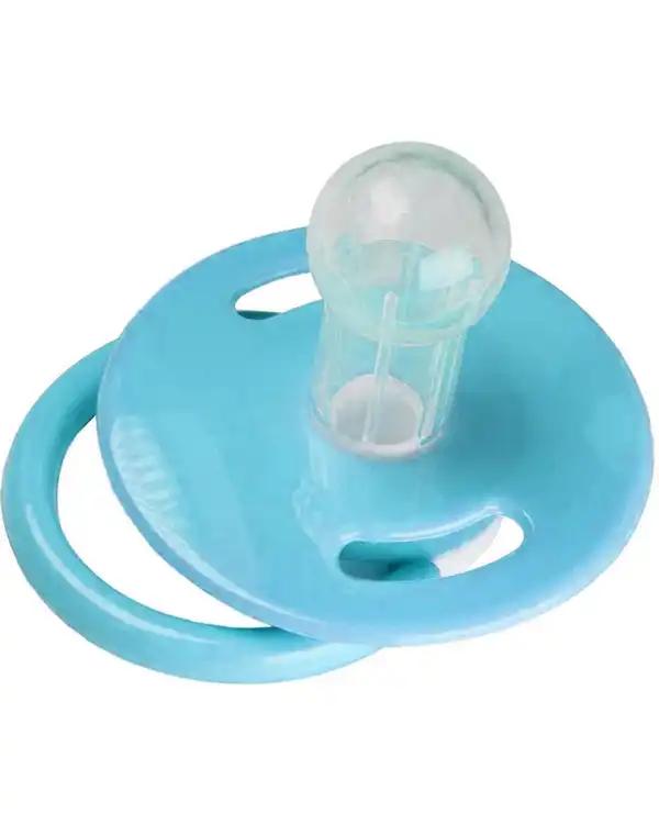پستانک سیلیکونی سرگرد گیلاسی آبی وی کر Wee Care مدل P135 - تصویر 2