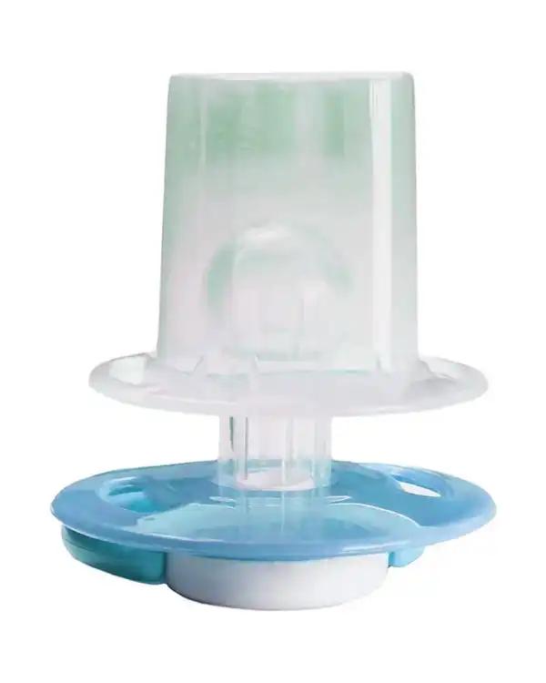 پستانک سیلیکونی سرگرد گیلاسی آبی وی کر Wee Care مدل P135 - تصویر 4