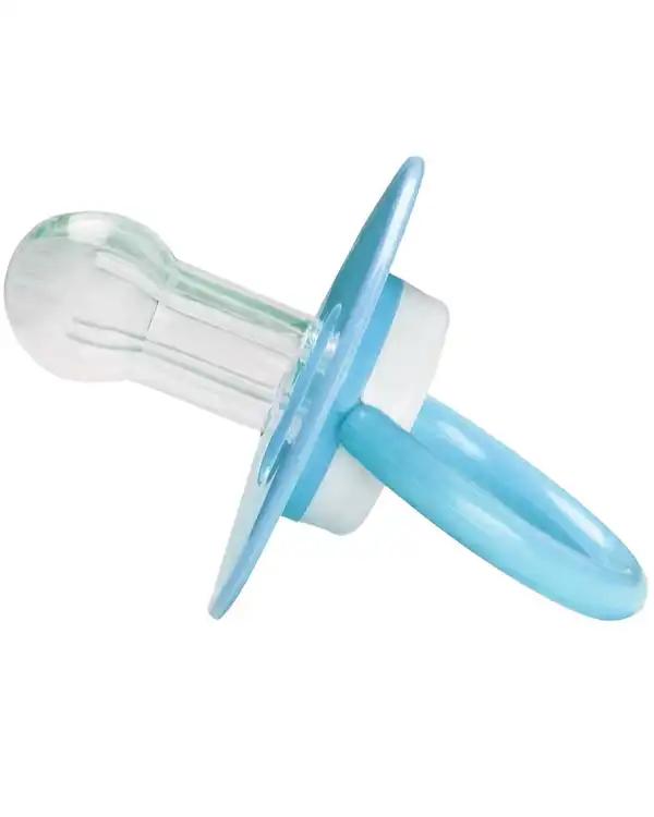 پستانک سیلیکونی سرگرد گیلاسی آبی وی کر Wee Care مدل P135 - تصویر 5
