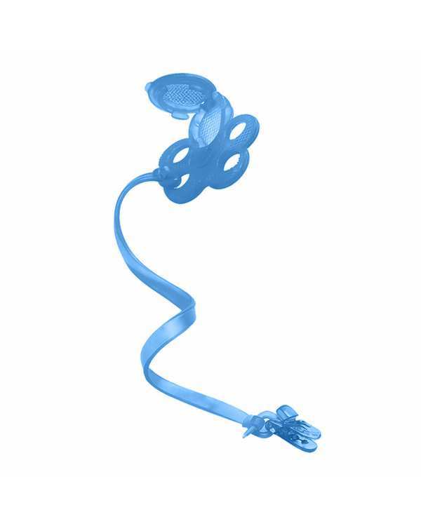 دندان گیر غذا و آبمیوه خوری کودک سیلیکونی آبی وی کر Wee Care مدل T403 - تصویر 3