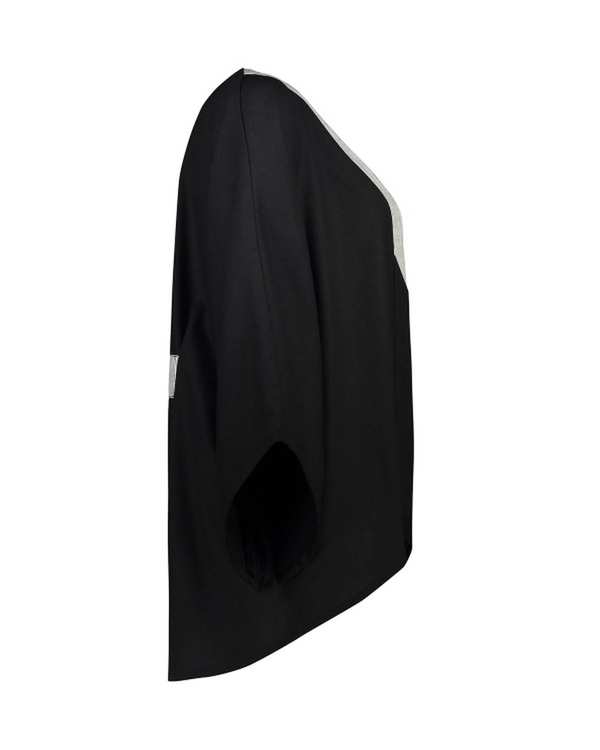 مانتو زنانه کوتاه لینن مشکی ژیار Zhiyar مدل ماهل کد 11573951 - تصویر 2