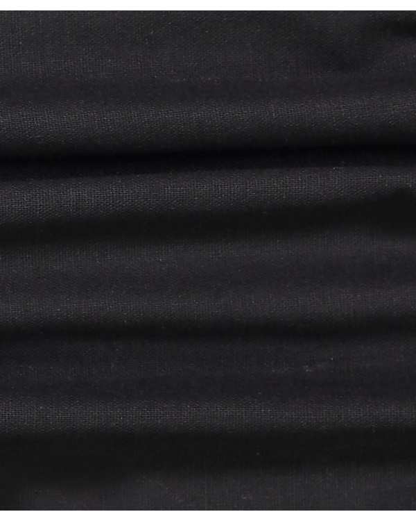 مانتو زنانه کوتاه لینن مشکی ژیار Zhiyar مدل ماهل کد 11573951 - تصویر 4