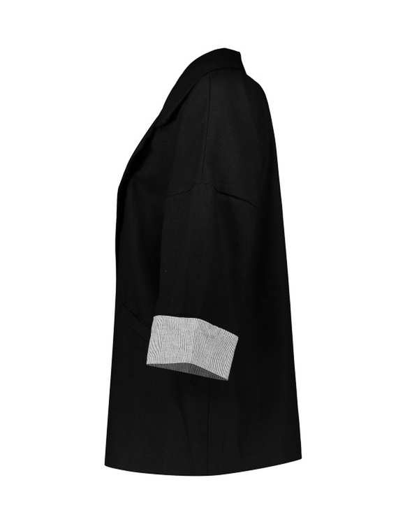 مانتو کتی لینن مشکی ژیار Zhiyar مدل دُنا کد 11573954 - تصویر 3