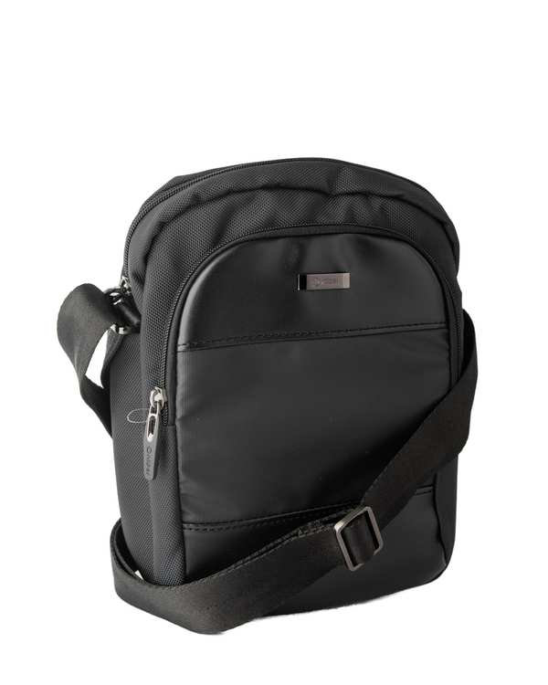 کیف مردانه دوشی مشکی نیلپر توریستر Nilper tourister مدل لسبو کد 671 - تصویر 2