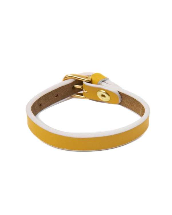 دستبند چرم بچگانه زرد بیسراک Bisrak کد B-K102N