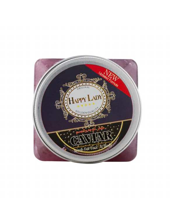 اسکراب شنی صورت و بدن هپی لیدی Happy Lady حاوی عصاره خاویار 300ml - تصویر 3