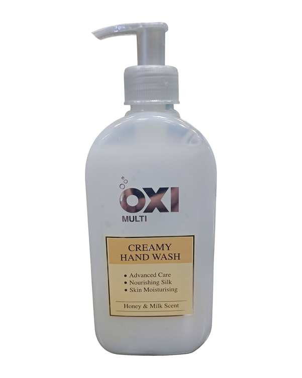 مایع دستشویی کرمی OXI با رایحه شیر و عسل 420 گرم
