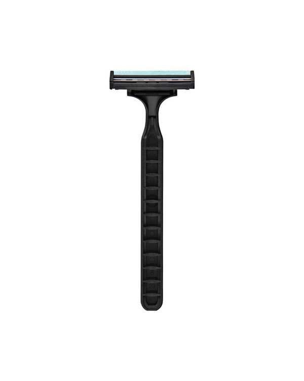 تیغ اصلاح چند بار مصرف 2 لبه سیلور مدل Rubber Grip بسته 5 عددی - تصویر 3