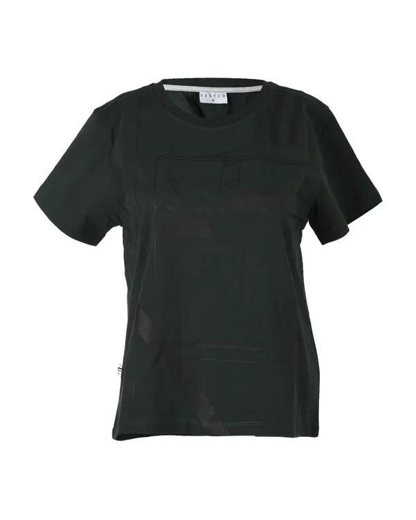 تی شرت زنانه یقه گرد سبز فدیکو Fedyco کد 41418