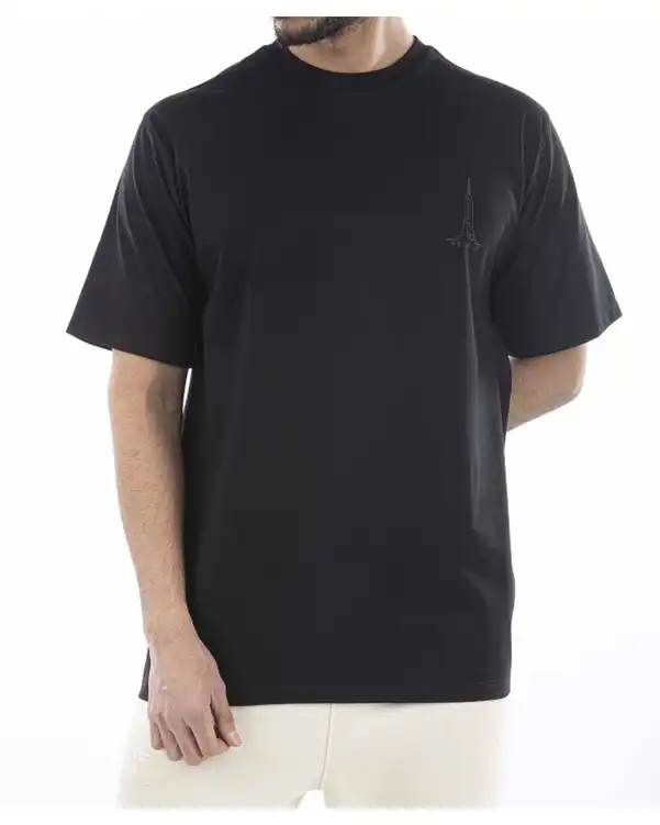 تی شرت مردانه یقه گرد مشکی فدیکو Fedyco کد 60480