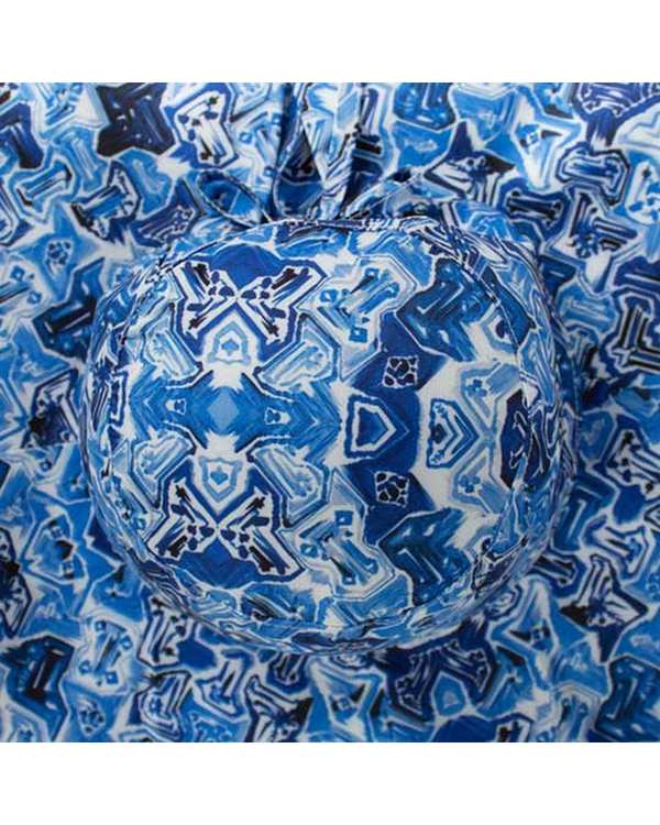 کلاه زنانه پشت پیلی سفید طرح آبرنگی تارتن Tartan - تصویر 3