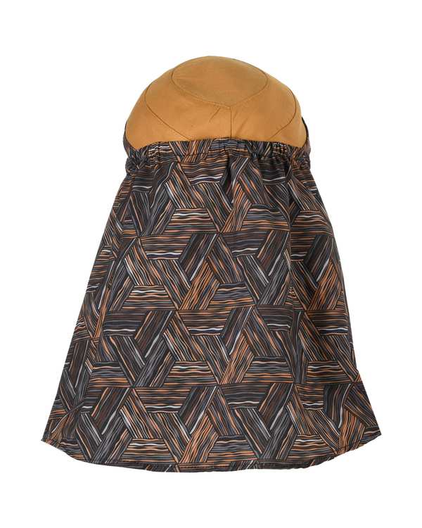 کلاه پارچه ای کلن رو سه تکه خردلی تارتن Tartan طرح مثلث - تصویر 3