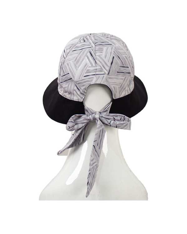 کلاه شش پر نقاب دو رو طوسی مشکی تارتن Tartan طرح مثلث - تصویر 3