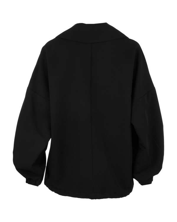ست سویشرت نیم زیپ و شلوار بگ زنانه مشکی طیفو Teefo - تصویر 3