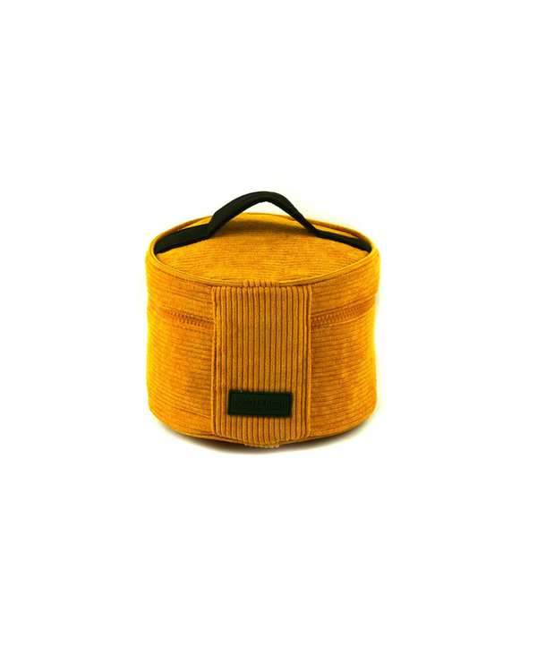 کیف لوازم آرایش کبریتی خردلی گرد خردلی رنگ تا رنگ Rang Ta Rang کد 123595 - تصویر 2