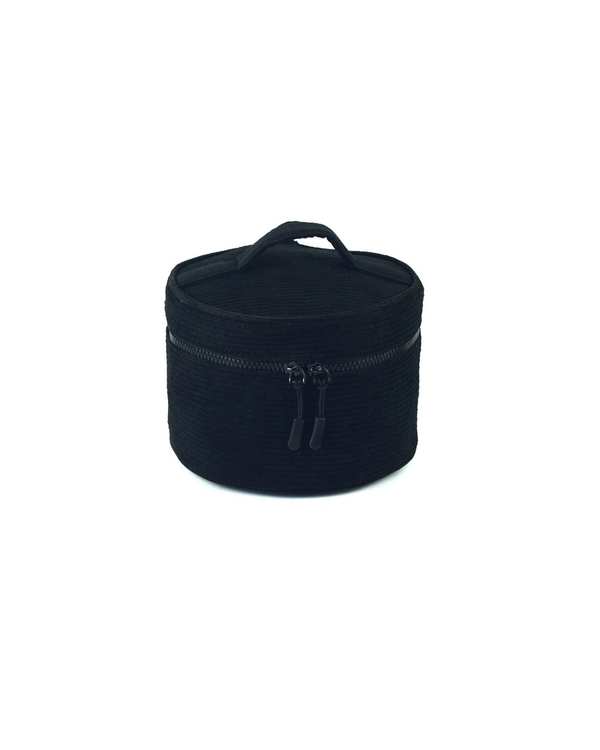 کیف لوازم آرایش کبریتی گرد مشکی رنگ تا رنگ Rang Ta Rang کد 123599