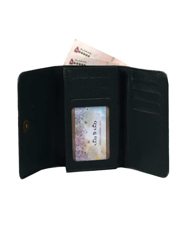 کیف پول زنانه ریزو کبریتی سبز رنگ تا رنگ Rang Ta Rang کد 171597 - تصویر 2