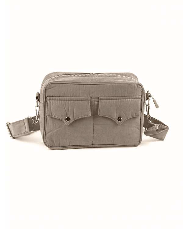 کیف دوشی دو جیب طوسی رنگ تا رنگ Rang Ta Rang کد 130636