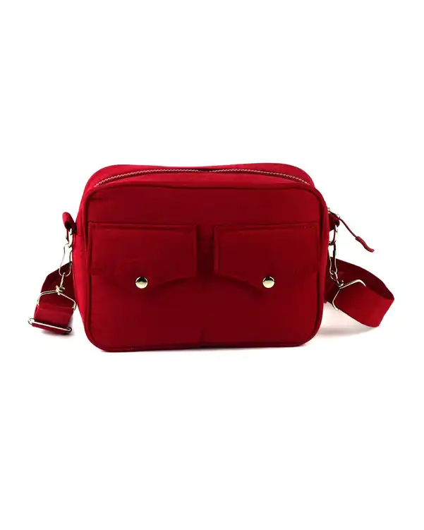 کیف دوشی دو جیب قرمز رنگ تا رنگ Rang Ta Rang کد 130637