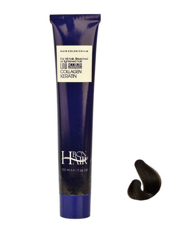رنگ موی زنانه بن هیر Bon Hair بلوند زیتونی تیره شماره 6.8 حجم 100ml