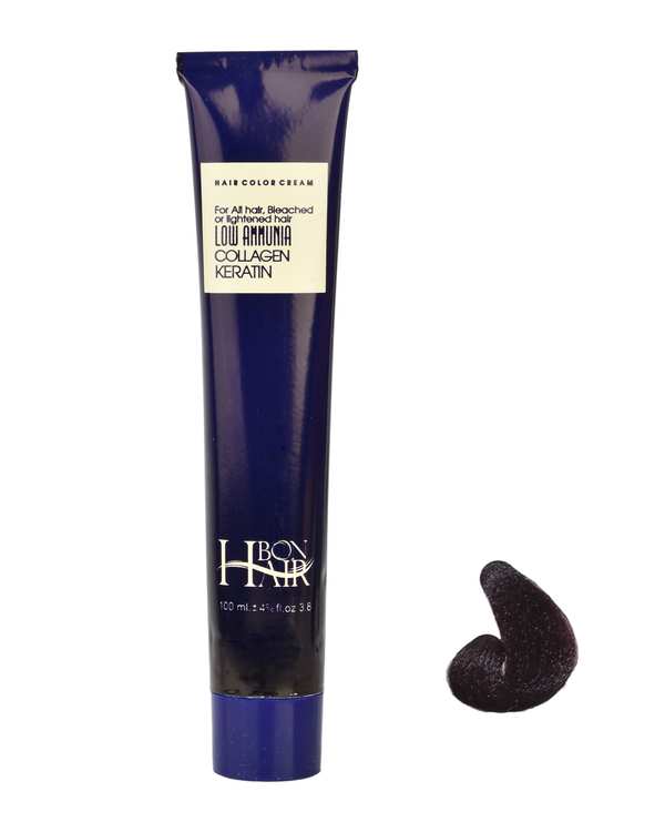 رنگ موی زنانه بن هیر Bon Hair شرابی متوسط شماره 5.20 حجم 100ml