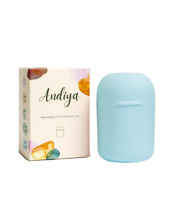 لیوان ضد عفونی کننده کاپ قاعدگی آندیا Andiya مدل Menstrual Cup Sterilizer مدیکال آبی