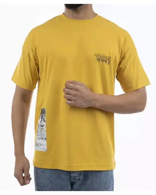 تی شرت مردانه یقه گرد لیمویی لیوایرن Lioiren مدل Water ?>