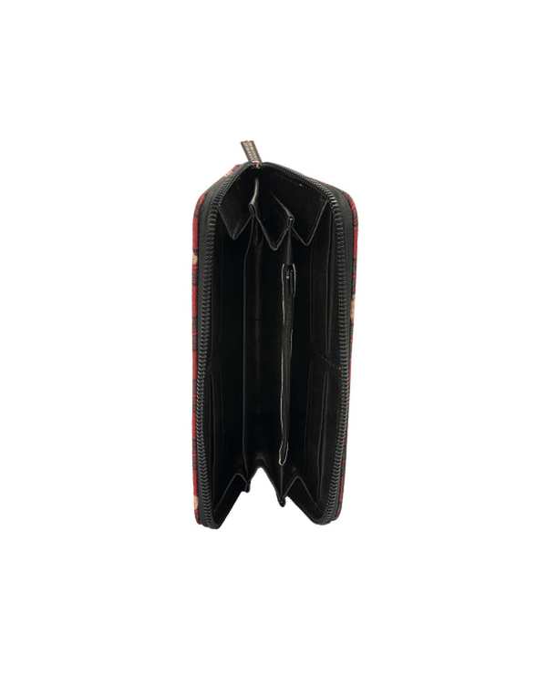 کیف پول زرشکی وندی Vandy مدل ژینا طرح تدی کد 1026 - تصویر 2