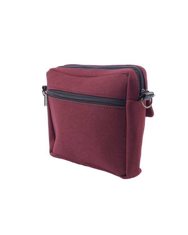کیف دوشی زرشکی وندی Vandy مدل گندم کد 1139 - تصویر 2