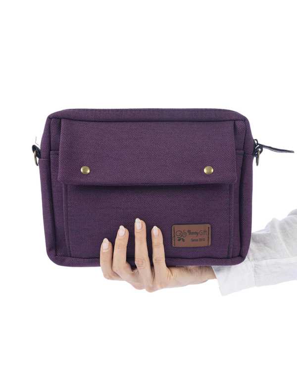 کیف دوشی بنفش وندی Vandy مدل گندم کد 1139 - تصویر 4