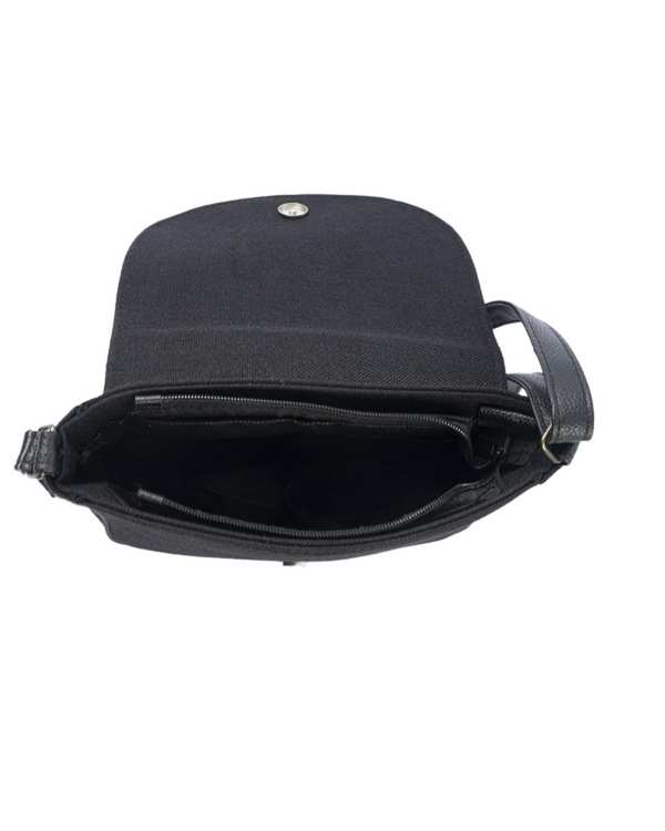 کیف دوشی دخترانه مشکی سفید وندی Vandy مدل هانا طرح کله خوک کد 1115 - تصویر 3