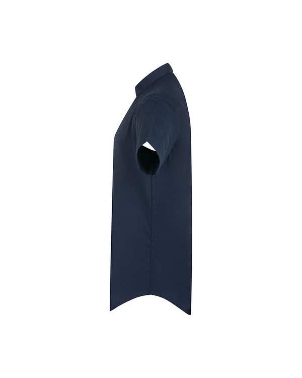 پیراهن مردانه آستین کوتاه سرمه ای والیانت استایل Valiant Style مدل شانلی کد P200901 - تصویر 2