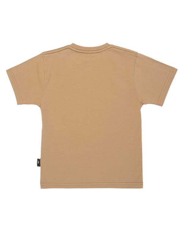 تاپ و تیشرت پسرانه ست تی شرت و شلوارک کتان پسرانه قهوه ای مشکی مرینو Merino طرح اسکیت کد 1066 - تصویر 3