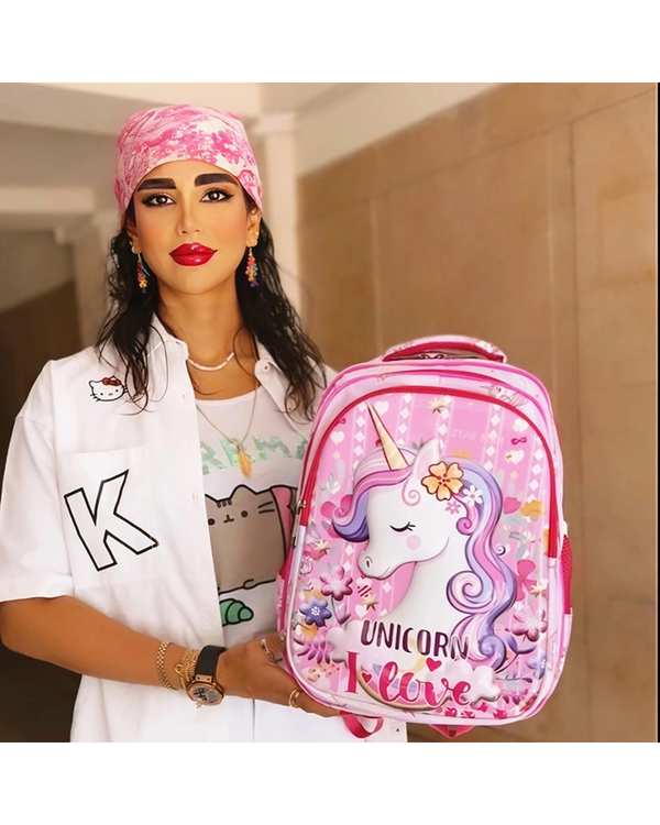کوله پشتی دخترانه صورتی فوروارد Forward مدل 1 FCLT3921 UNICORN - تصویر 2